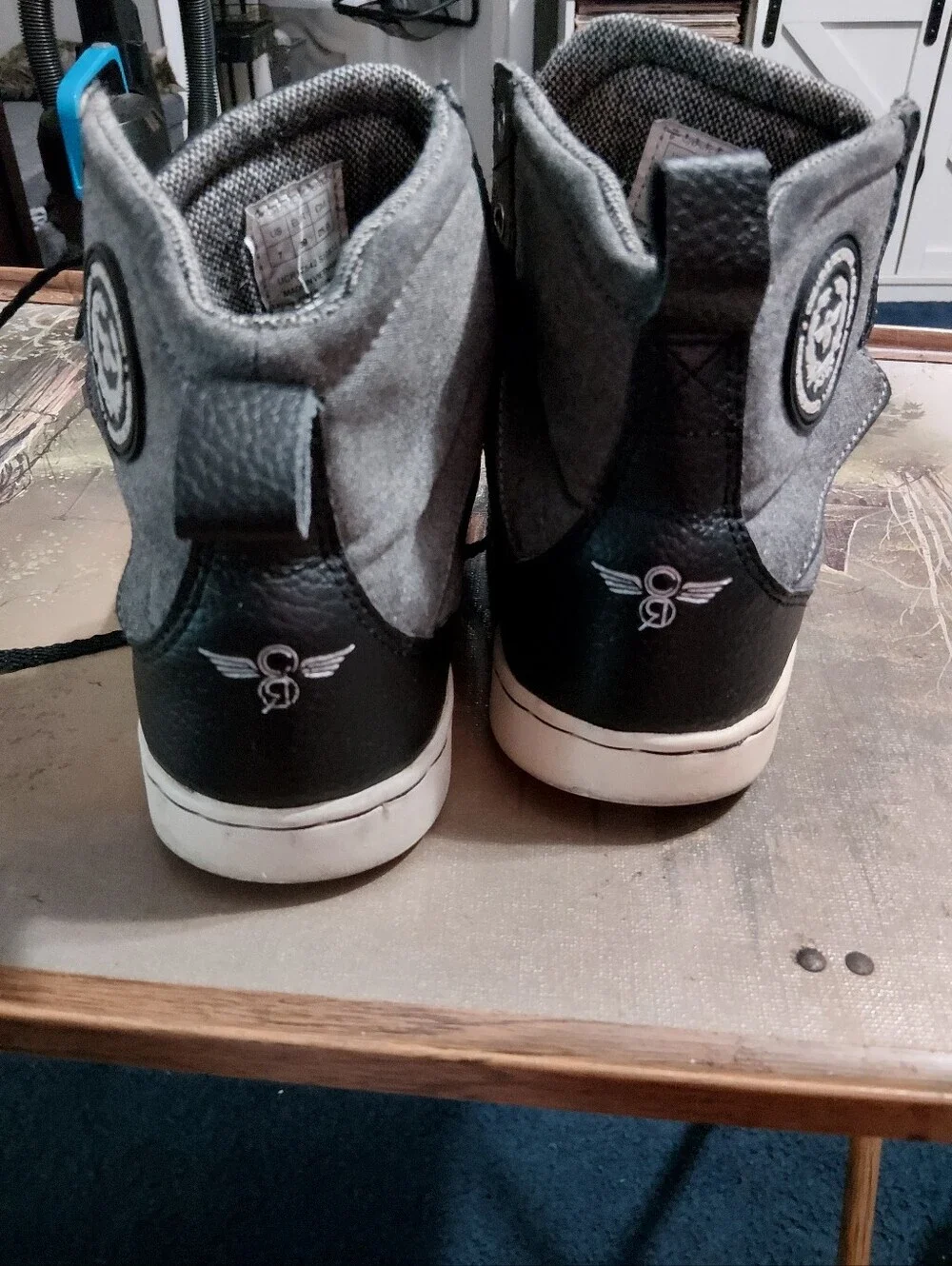 Creative Recreation Men's Gray and Black High-Top Sneakers